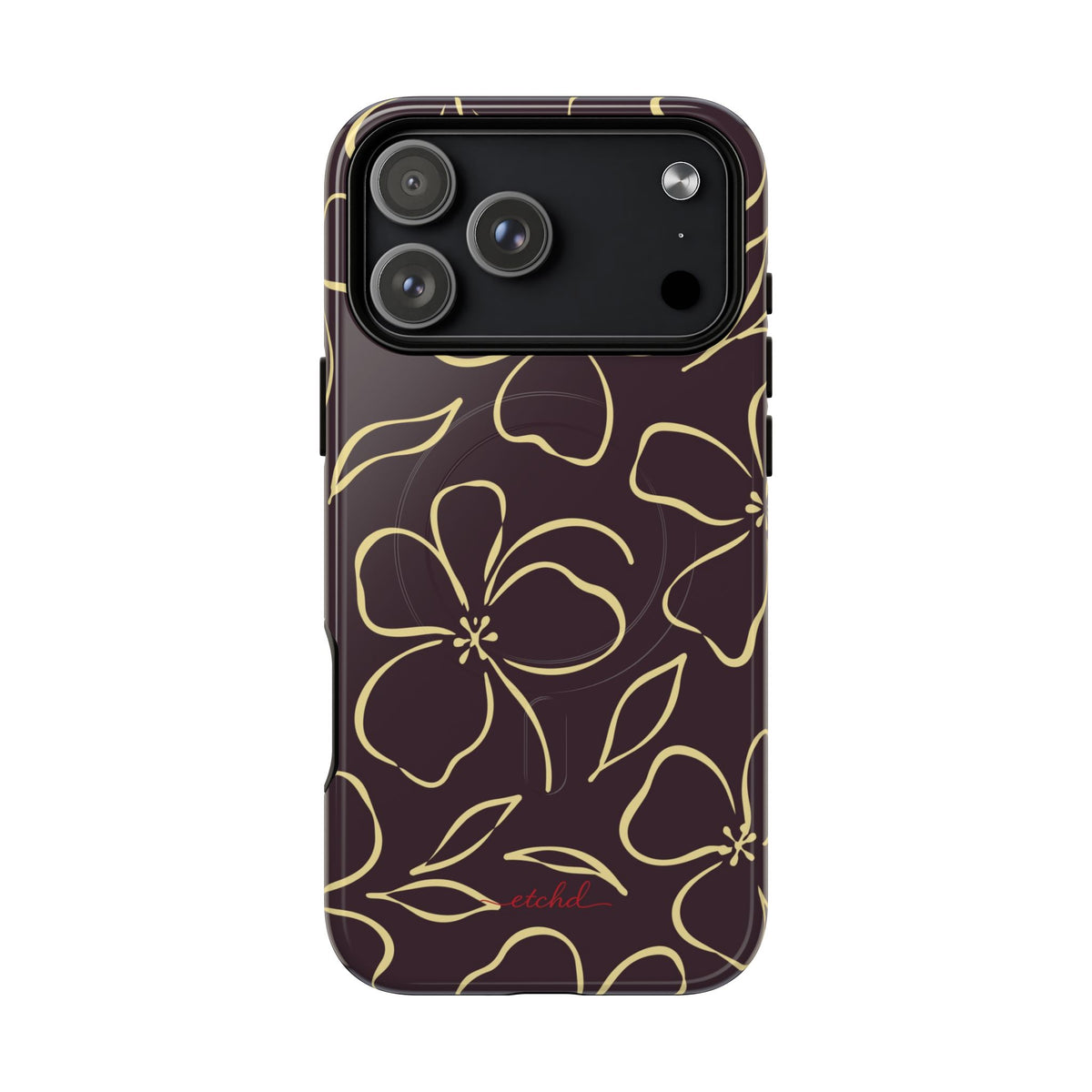 Plum & Butter Floral Magnetic Phone Case by etchd, view 31