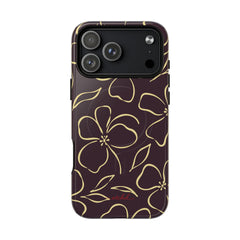 Plum & Butter Floral Magnetic Phone Case by etchd, view 31