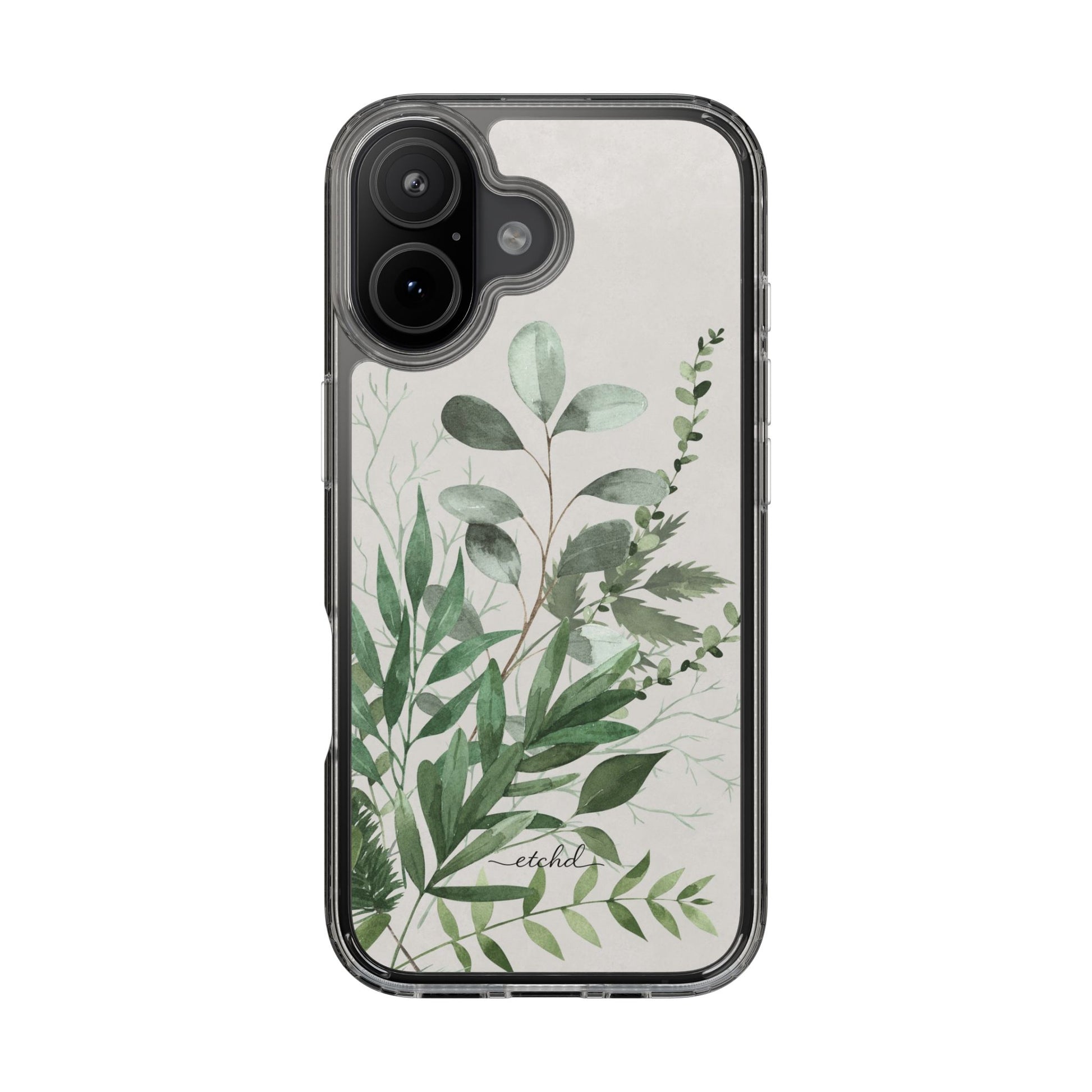 Botanical Leaf Clear Phone Case by etchd, view 24