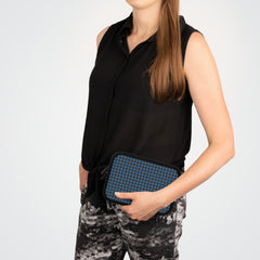 Cerulean & Espresso Gingham Laptop Sleeve by etchd, view 15