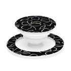 Black & White Floral Phone Grip And Stand
