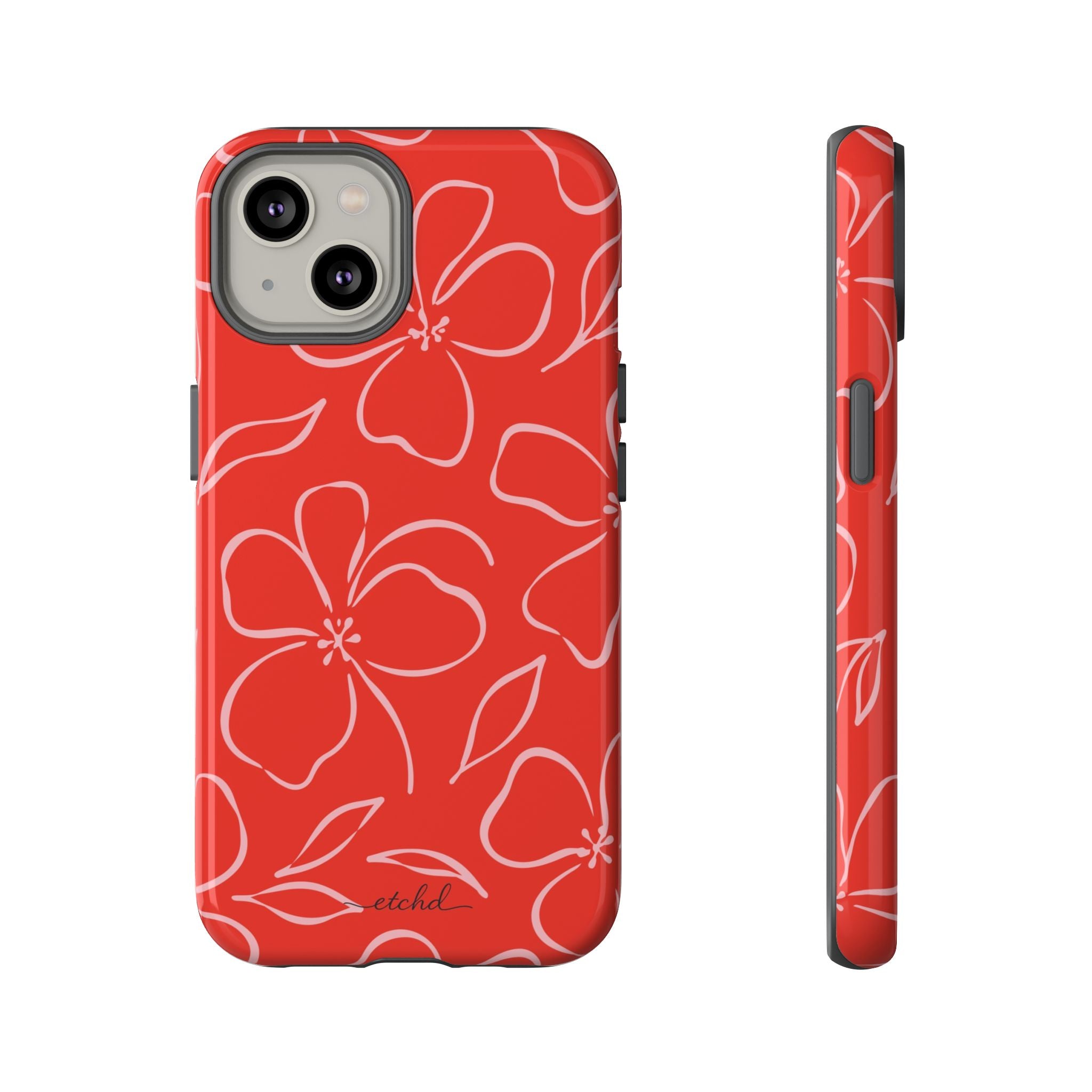Poppy & Blush Floral Funda para móvil de etchd, vista 2