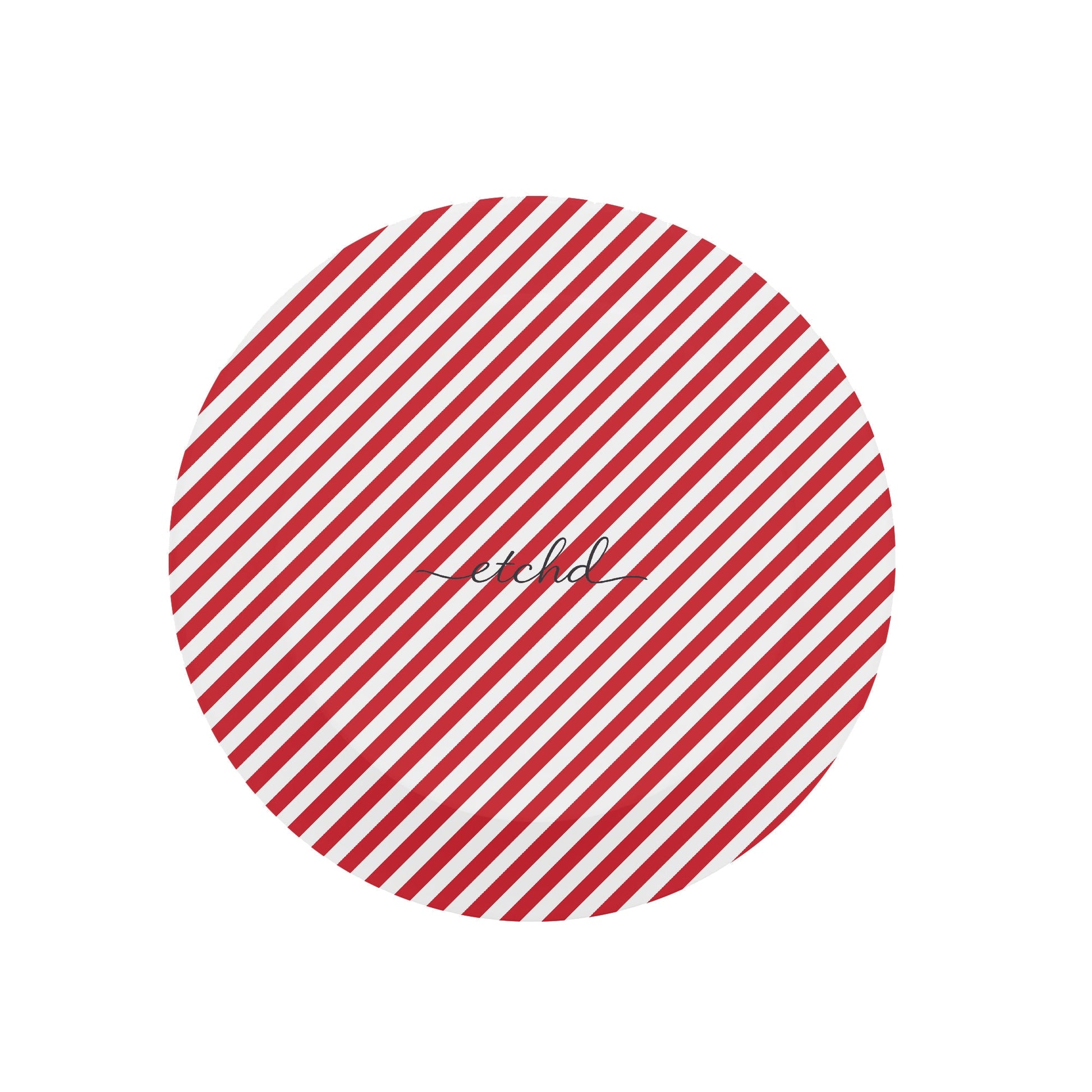 Classic Red & White Striped Diagonal Phone Grip And Stand by etchd, view 2
