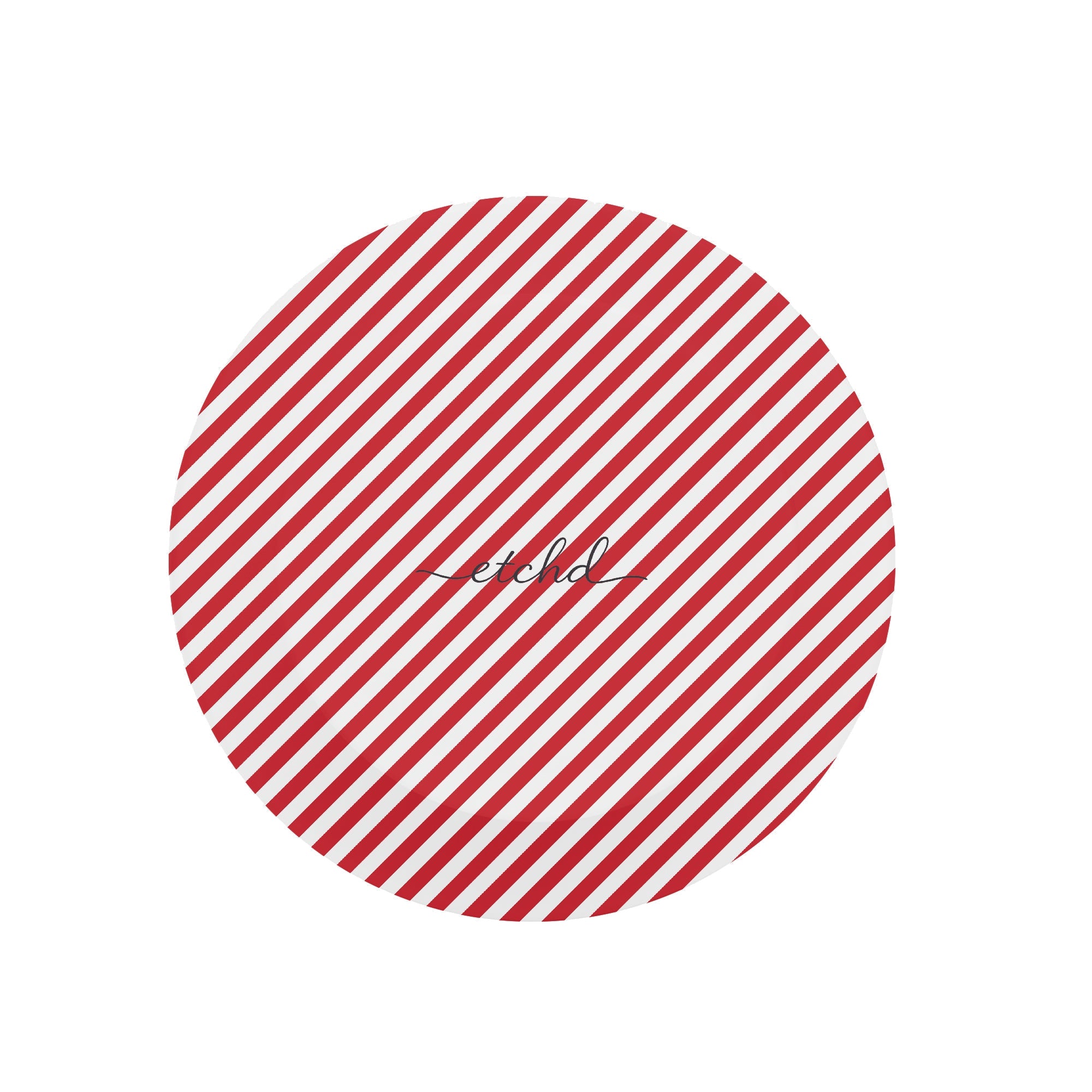 Classic Red & White Striped Diagonal Phone Grip And Stand by etchd, view 2