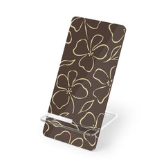 Butter & Brown Floral Phone Stand by etchd