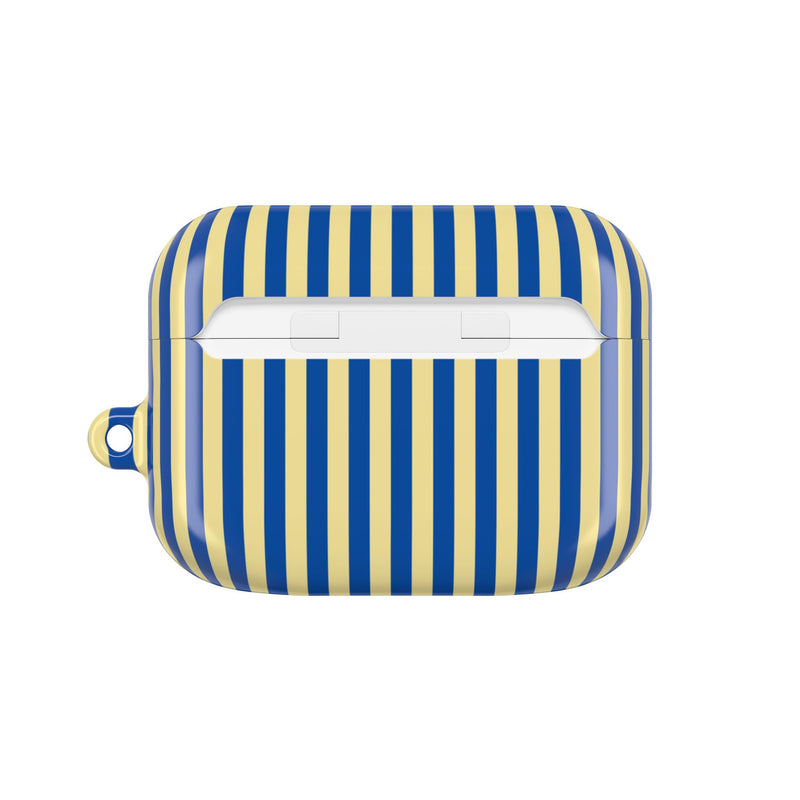 Cobalt & Butter Striped AirPod Case by etchd, view 7