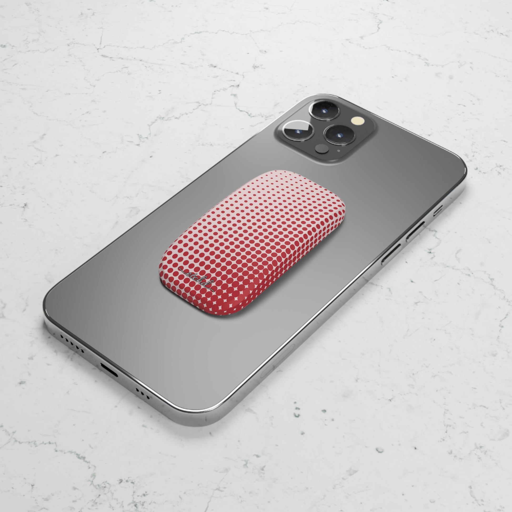 Cherry Halftone Click-On Handy-Halterung-8
