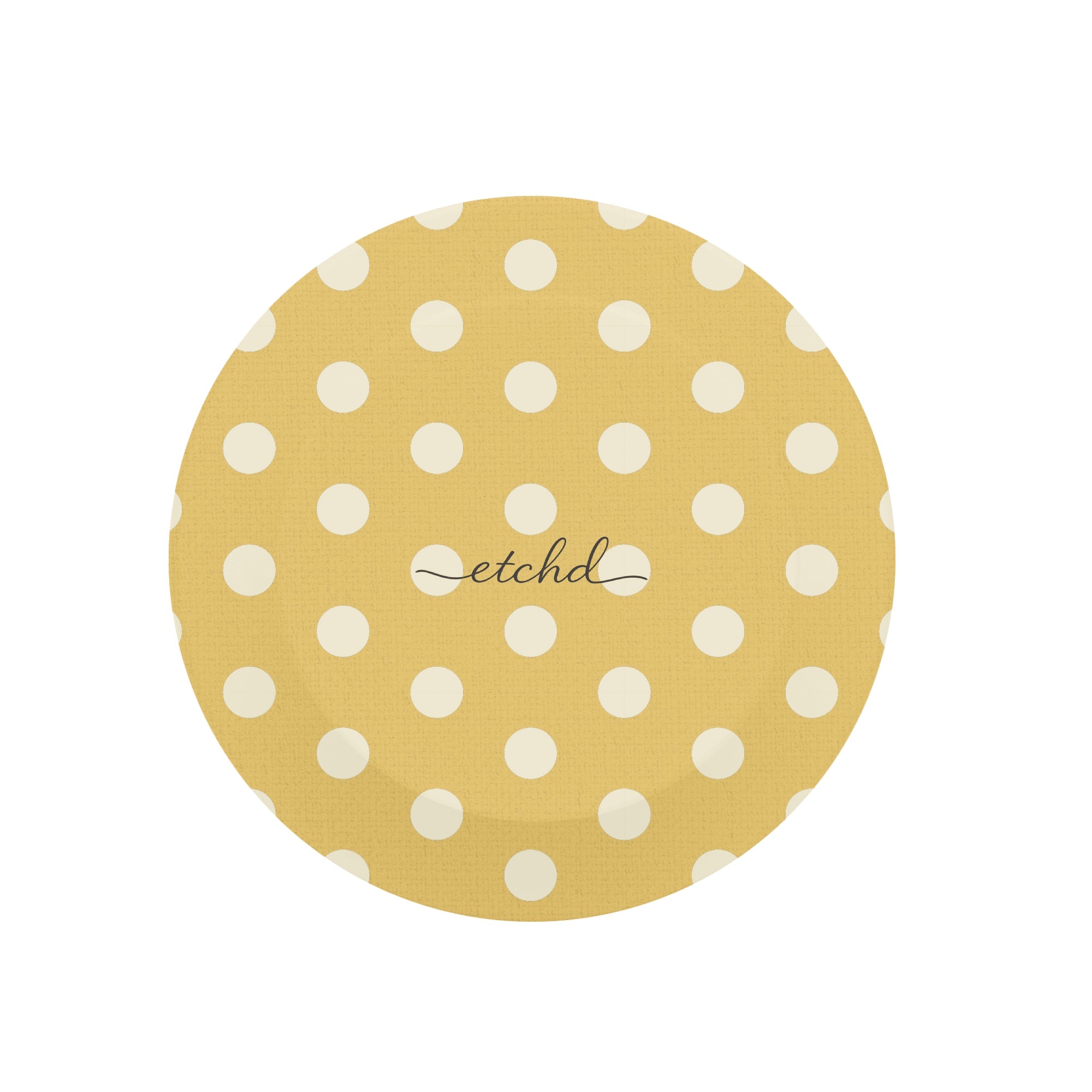 Cream & Butter Polka Dot Phone Grip And Stand by etchd, view 2