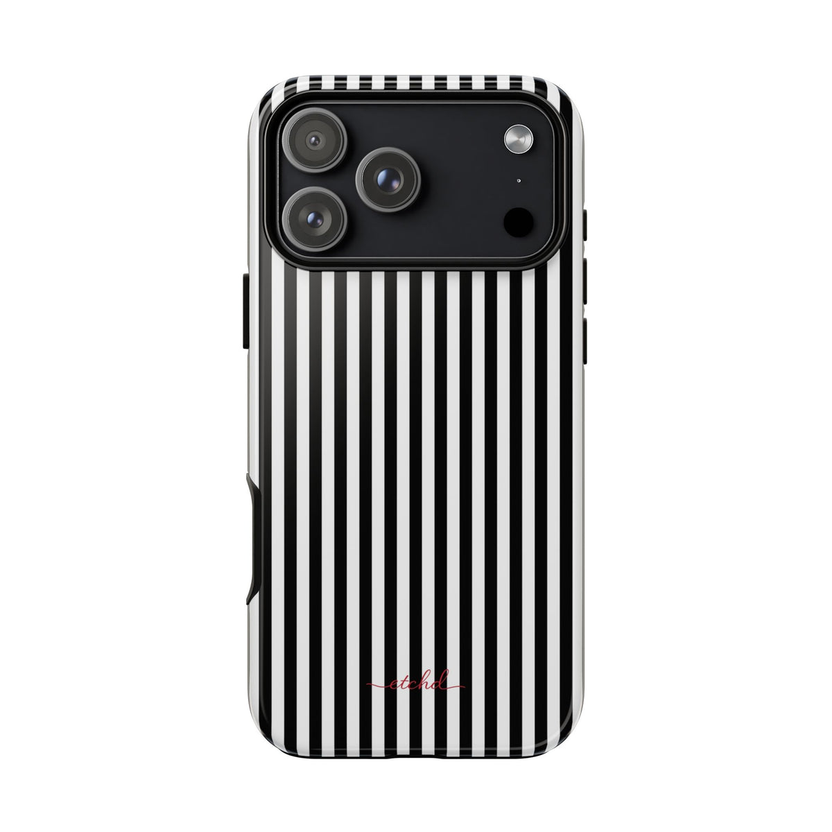 Black & White Striped Phone Case by etchd, view 59