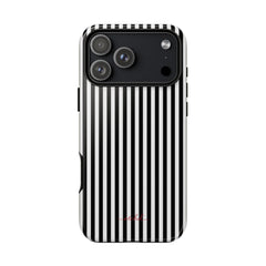 Black & White Striped Phone Case by etchd, view 59