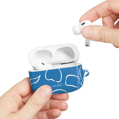 Cerulean & White Floral AirPod Case by etchd, view 11