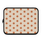 Terracotta & Cream Polka Dot Laptop Sleeve
