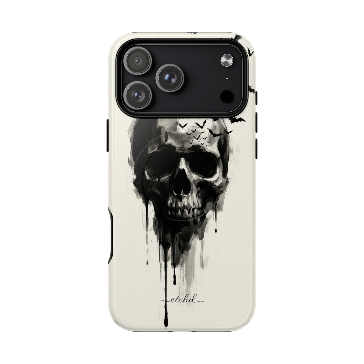 Ink Skull Magnetic Phone Case by etchd, view 31