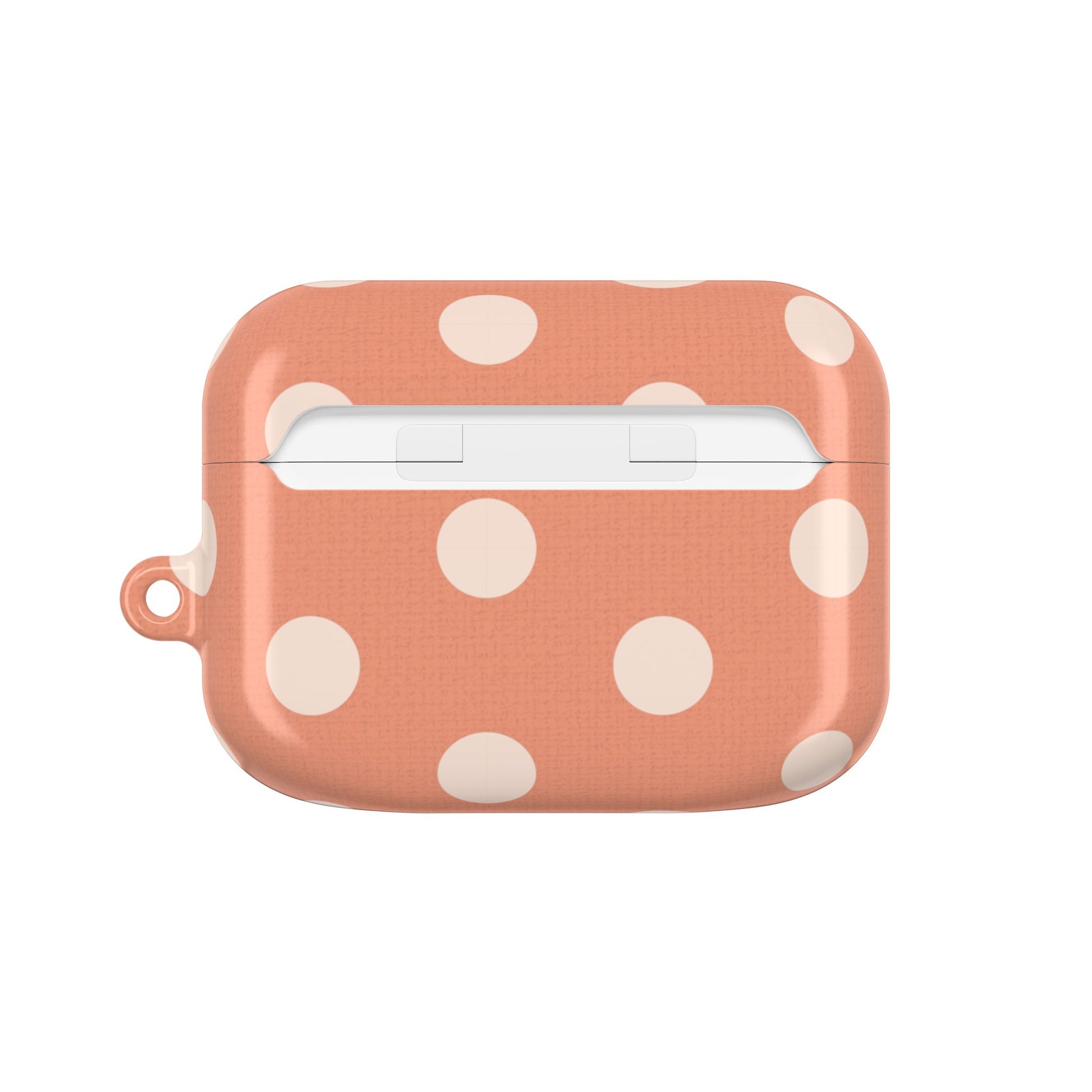 Cream & Coral Polka Dot AirPod Case by etchd, view 7
