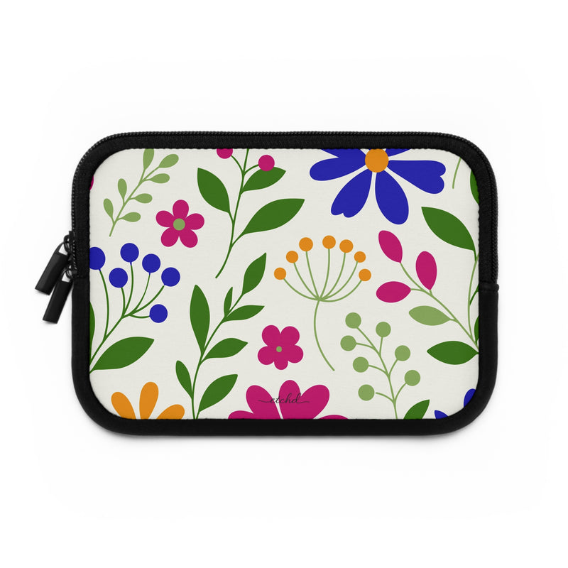Funky Floral Laptop Sleeve by etchd, view 2