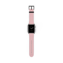 Blush & Cream Striped Correa para smartwatch de etchd