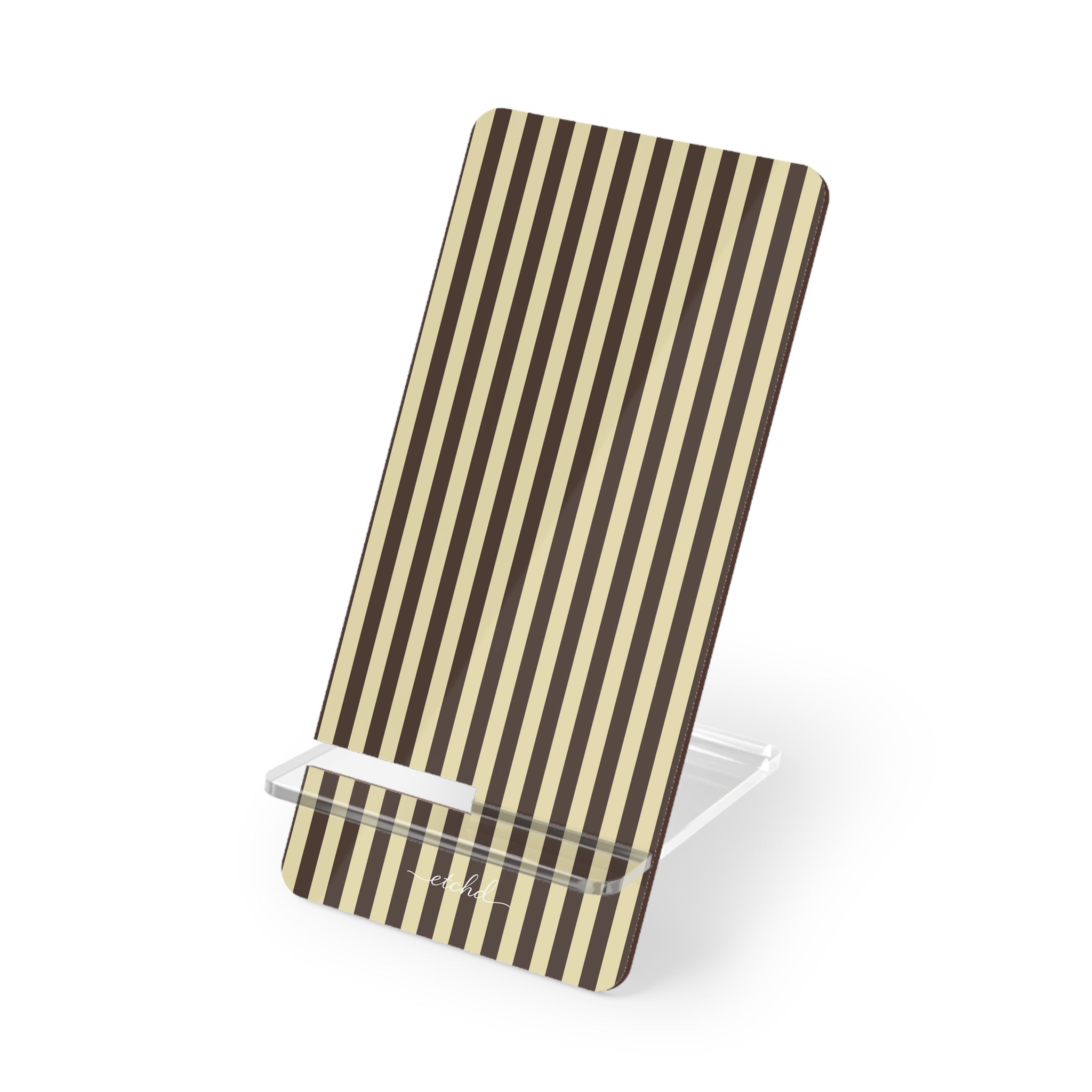 Butter Yellow And Brown Phone Stand