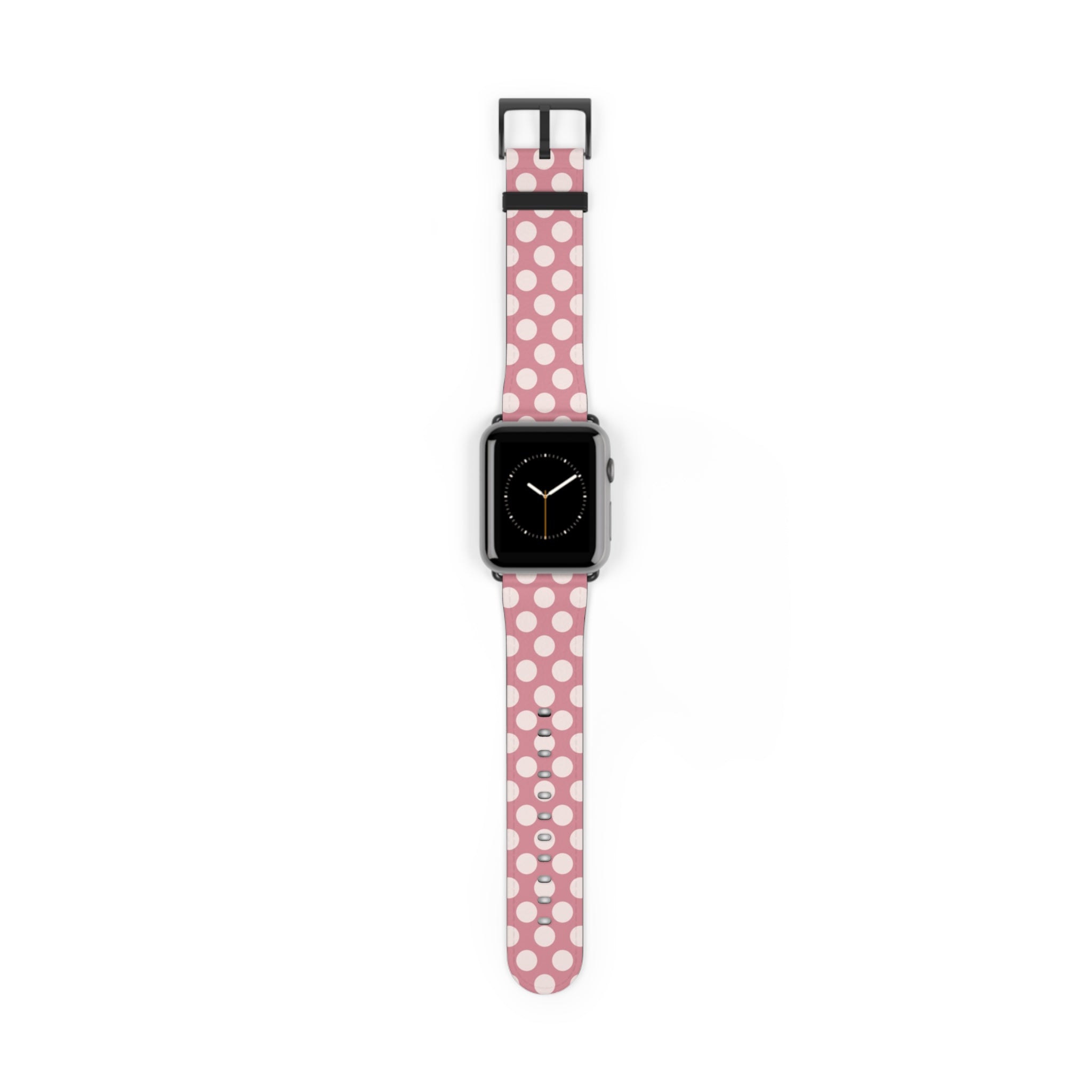 Cream & Blush Polka Dot Smartwatch Strap by etchd, view 2