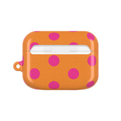 Pink & Orange Polka Dot AirPod Case by etchd, view 7