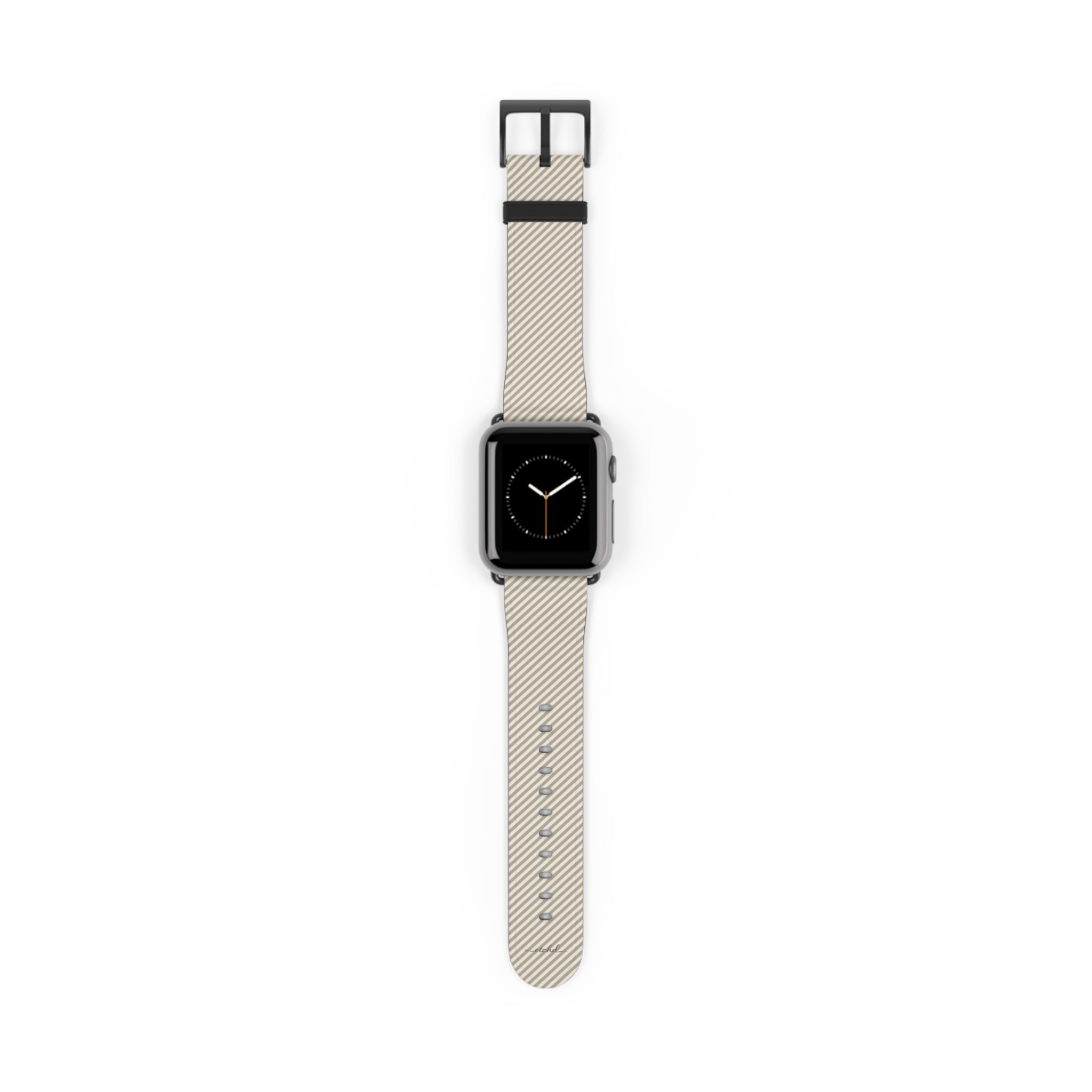 Neutral Striped Diagonal Smartwatch Strap by etchd
