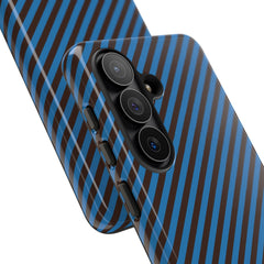 Espresso And Cerulean Diagonal Phone Case by etchd, view 209