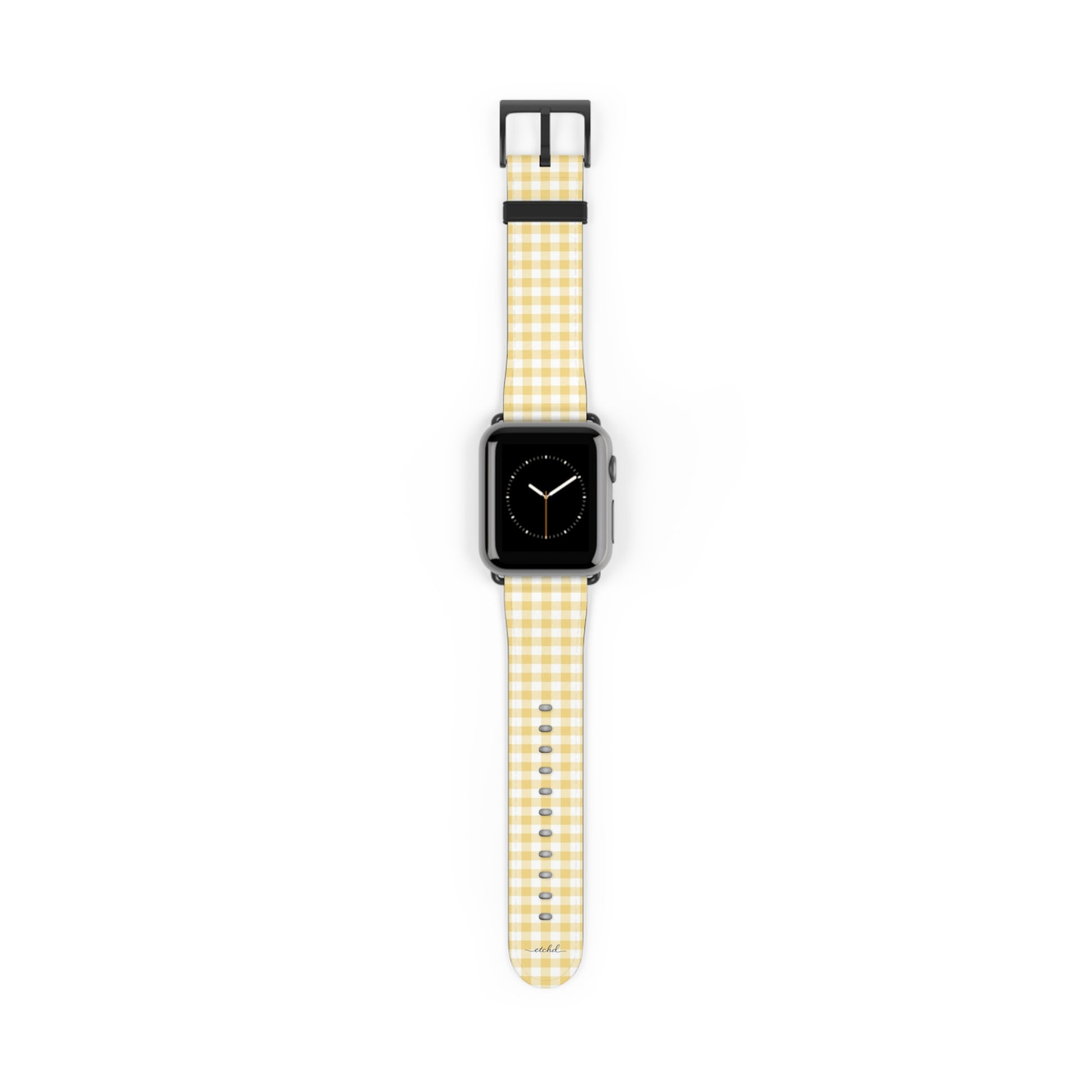 Butter Gingham Smartwatch Strap by etchd