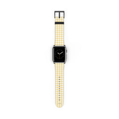 Butter Gingham Smartwatch Strap by etchd