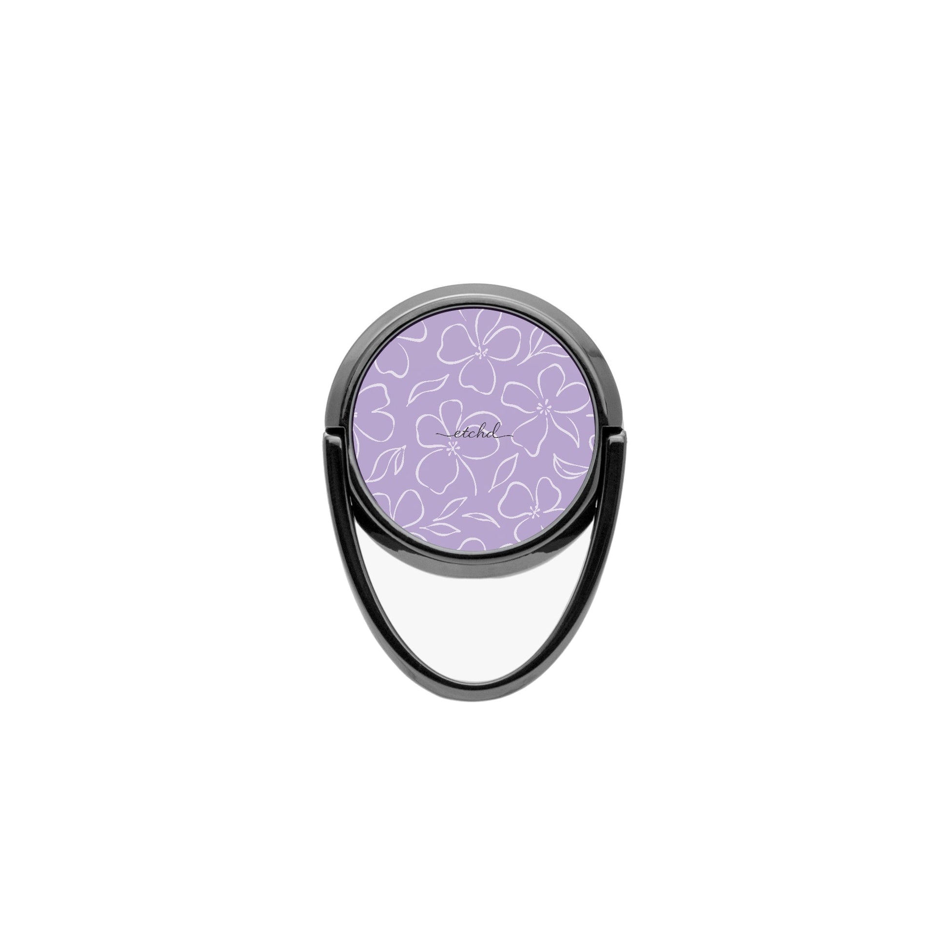 Lilac & Cream Floral Phone Ring Holder by etchd, view 4