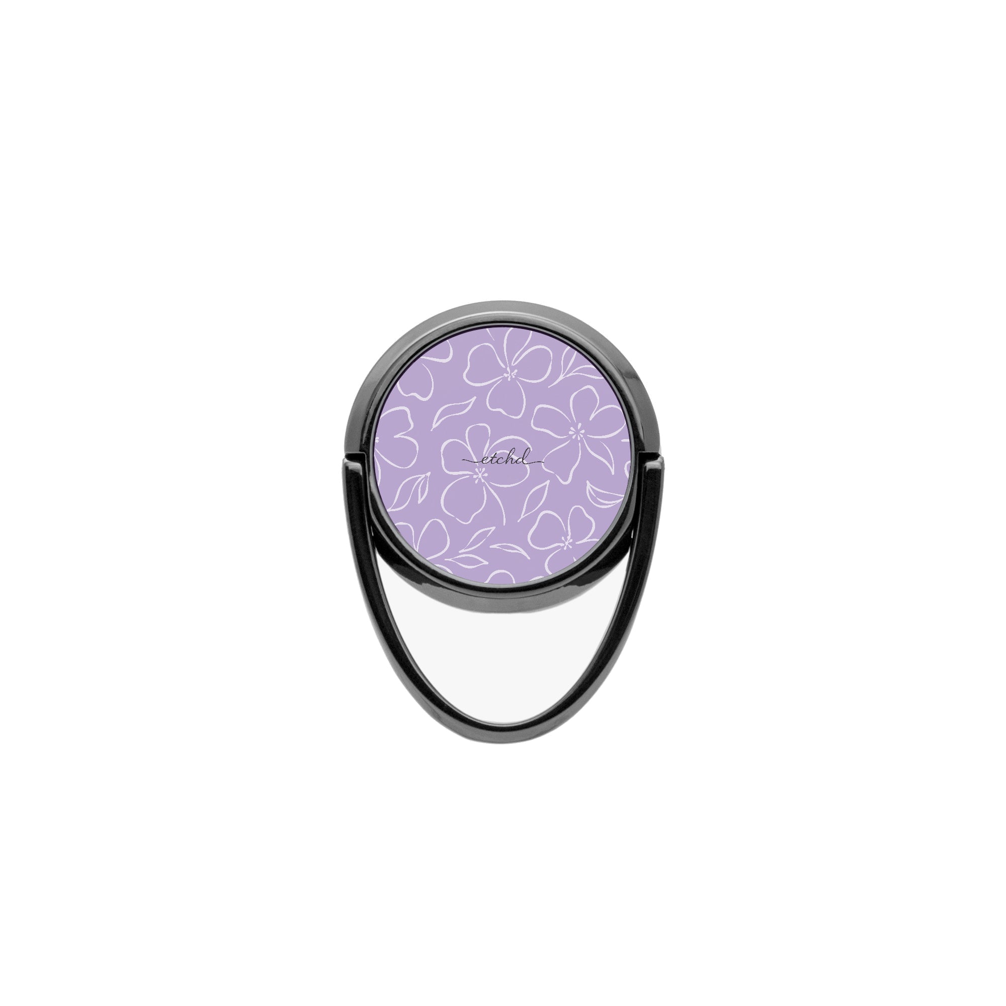 Lilac & Cream Floral Phone Ring Holder by etchd, view 4