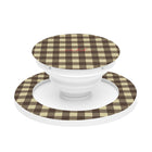 Butter & Brown Gingham Anello e supporto per telefono