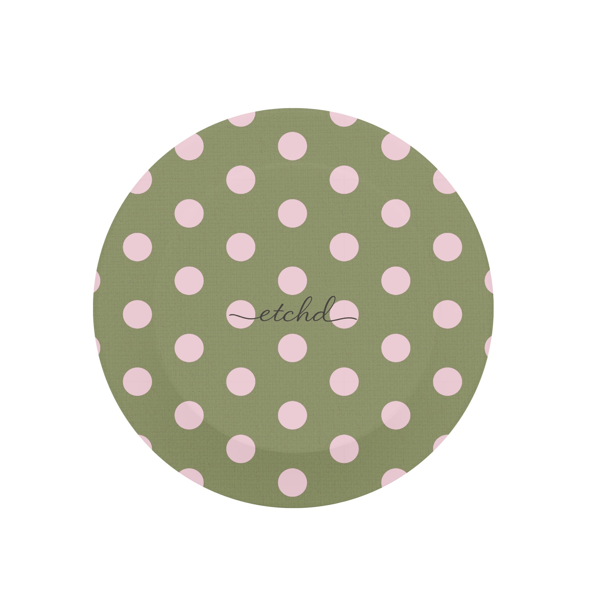 Pink And Green Polka Dot Phone Grip And Stand by etchd, view 3