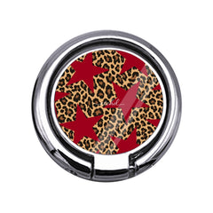 Leopard & Red Stars Slim Ring Holder by etchd