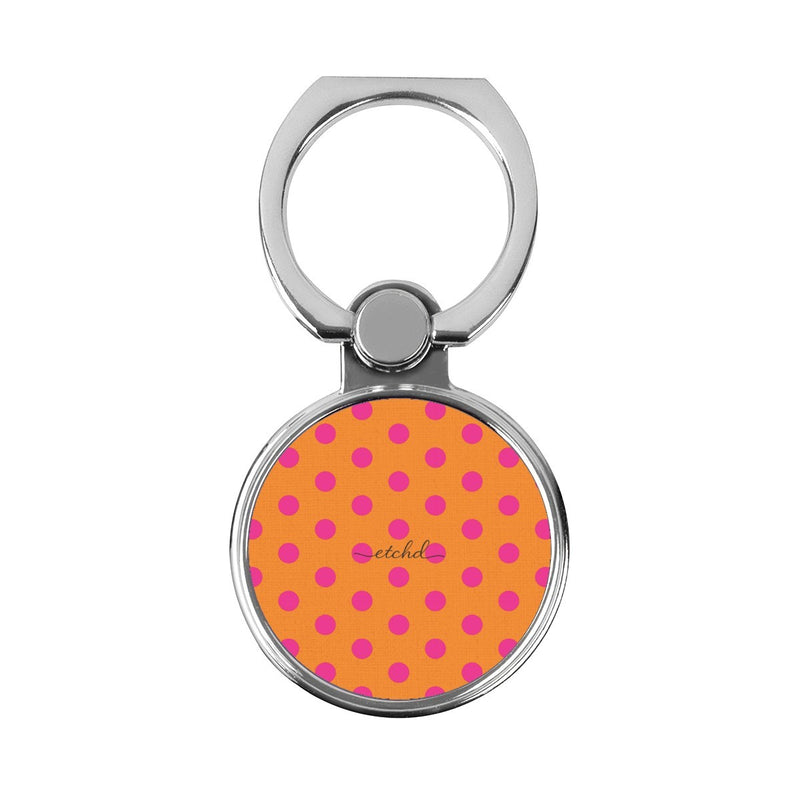 Pink & Orange Polka Dot Classic Ring Holder-zoom-