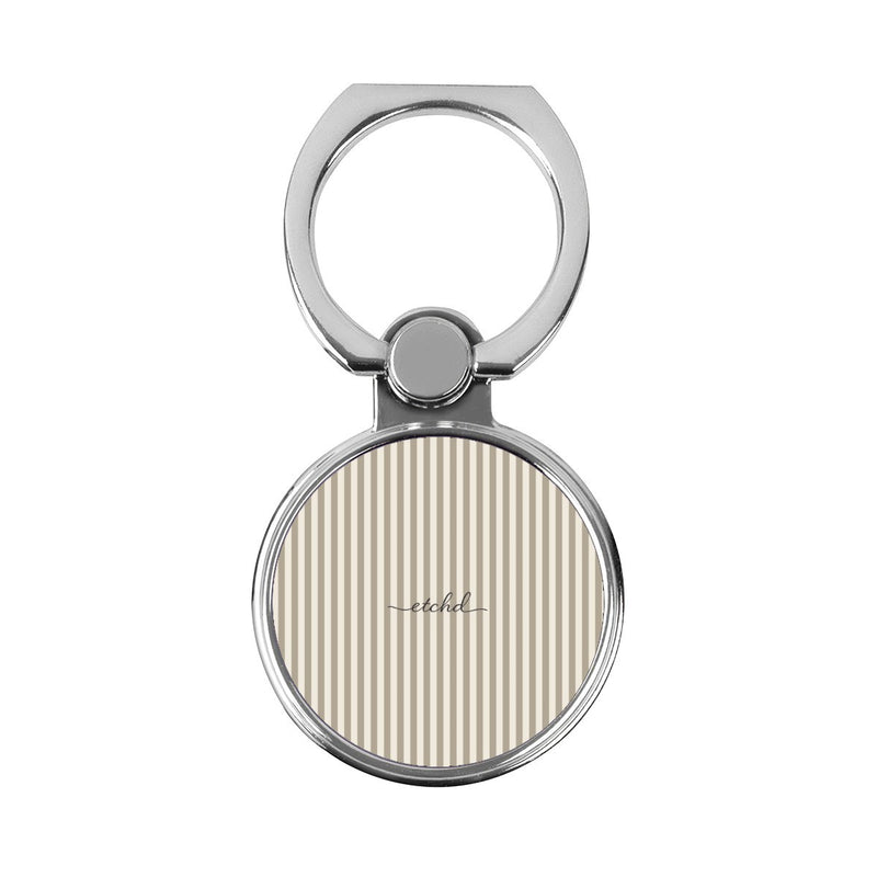Neutral Striped Klassische Ring Handyhalterung-zoom-