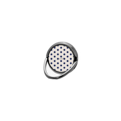 Navy & Cream Polka Dot Phone Ring Holder by etchd