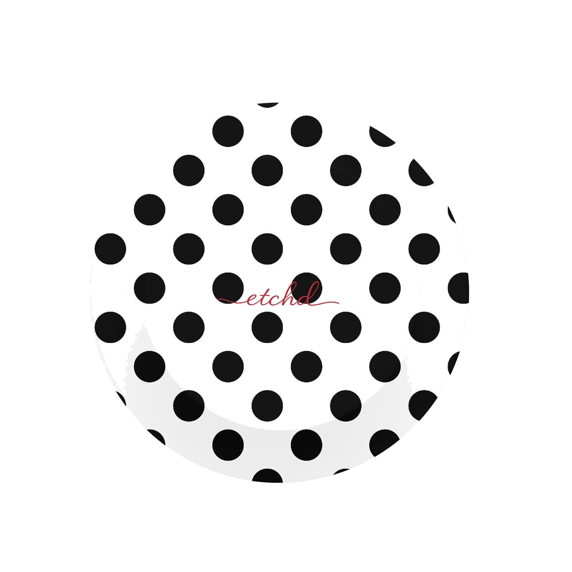 Black & White Polka Dot Phone Grip And Stand by etchd, view 2