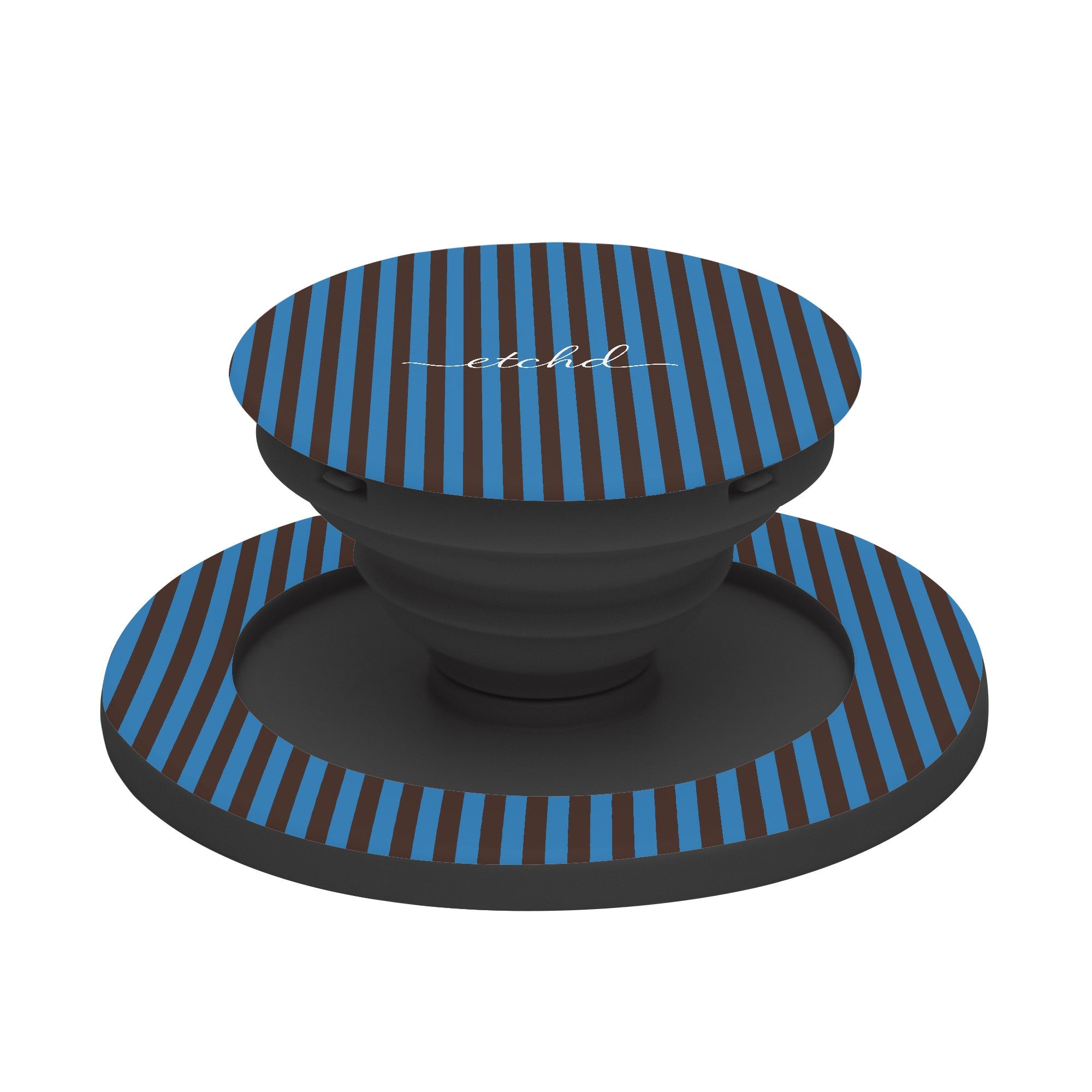 Espresso And Cerulean Phone Grip And Stand by etchd, view 6