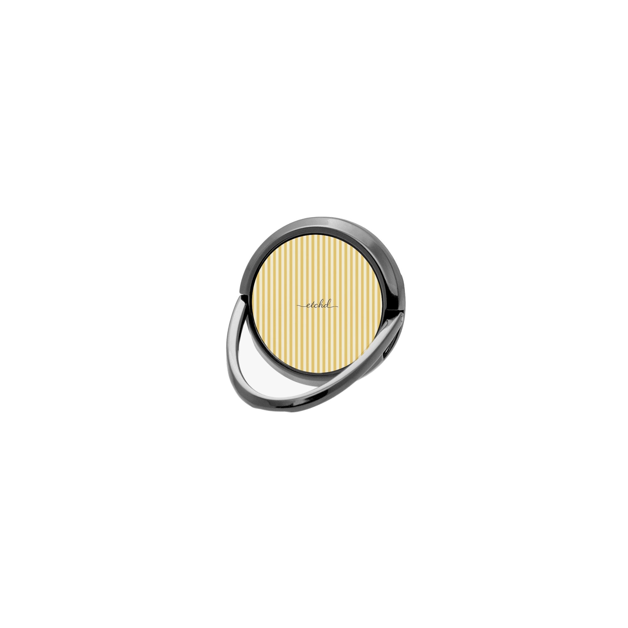 Butter & Cream Striped Phone Ring Holder by etchd