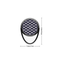 White And Navy Polka Dot Phone Ring Holder by etchd, view 3
