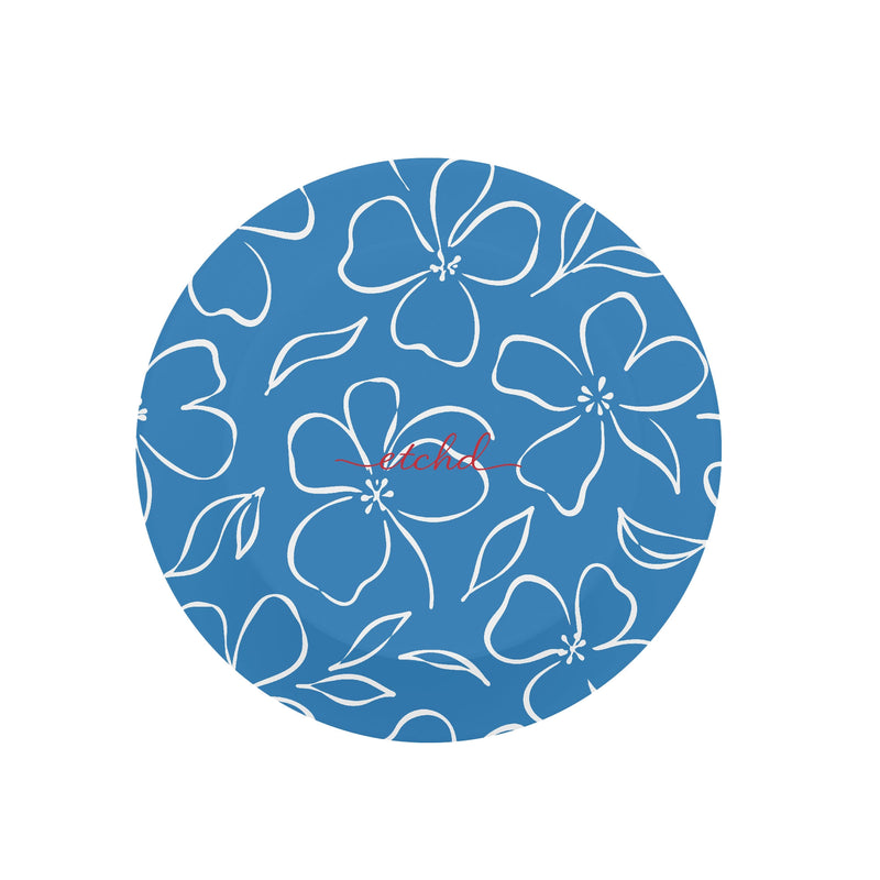 Cerulean & White Floral Agarre y soporte para móvil-zoom-