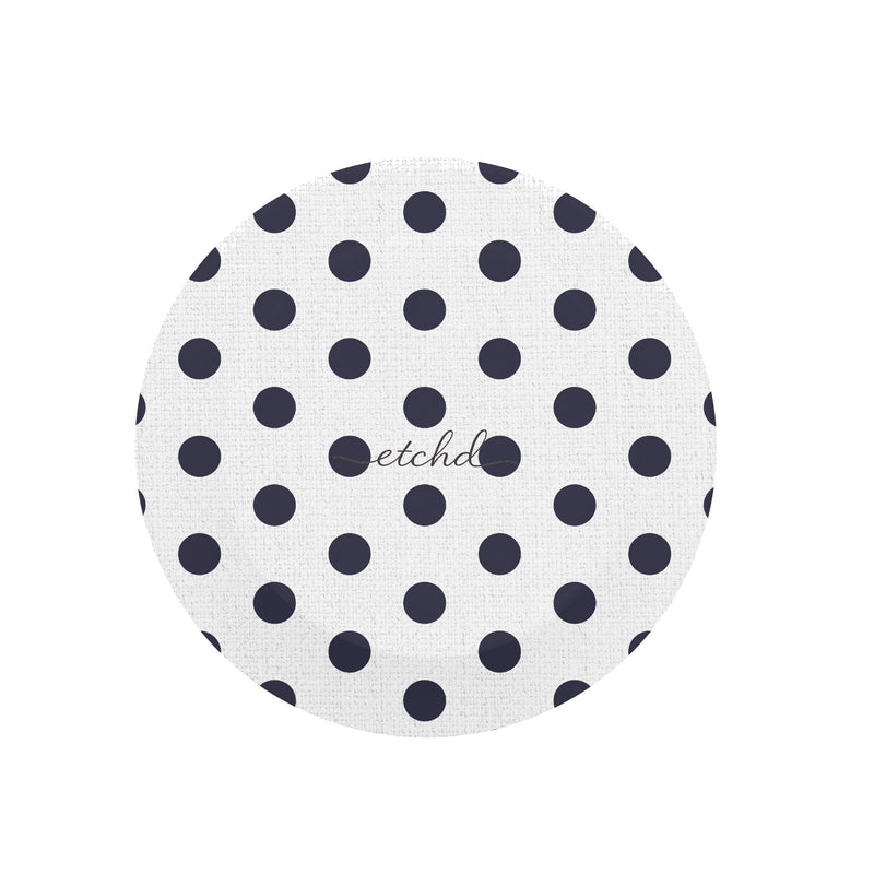 Navy And White Polka Dot Phone Grip And Stand-zoom-