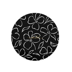 Black & White Floral Anello e supporto per telefono di etchd, vista 2