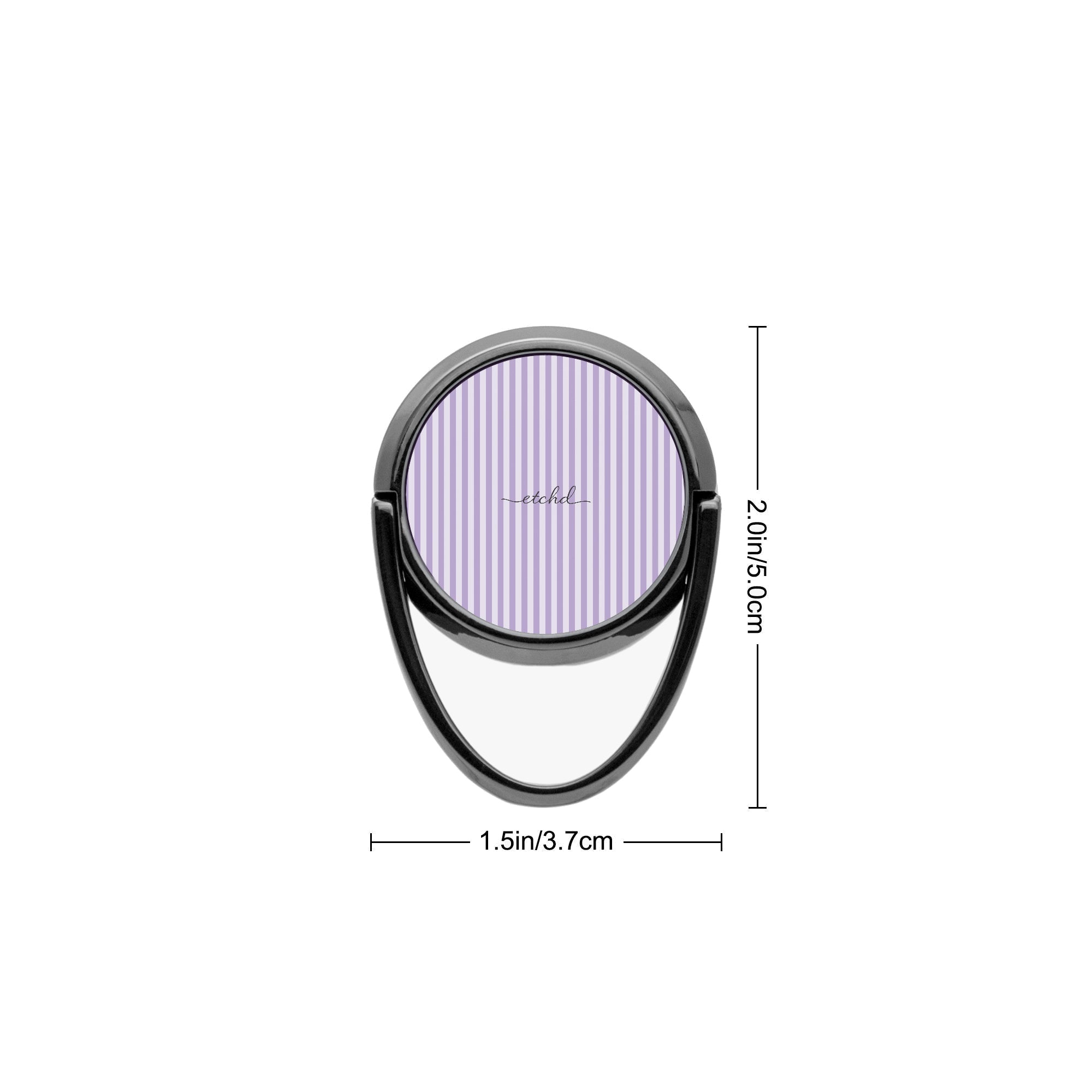 Lilac & Cream Striped Phone Ring Holder by etchd, view 3
