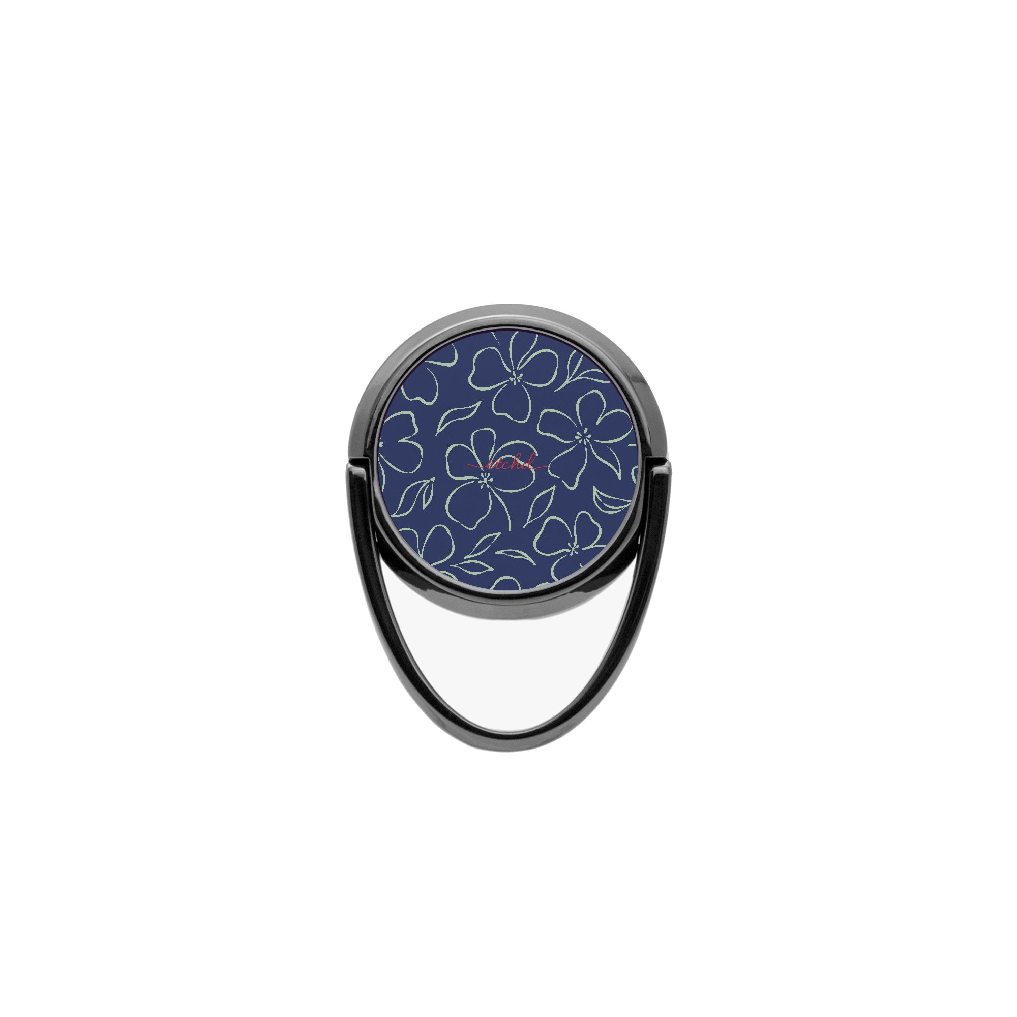 Navy & Sage Floral Phone Ring Holder by etchd, view 4