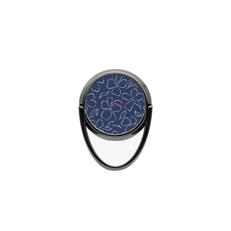 Navy & Sage Floral Ring Handyhalterung-zoom-