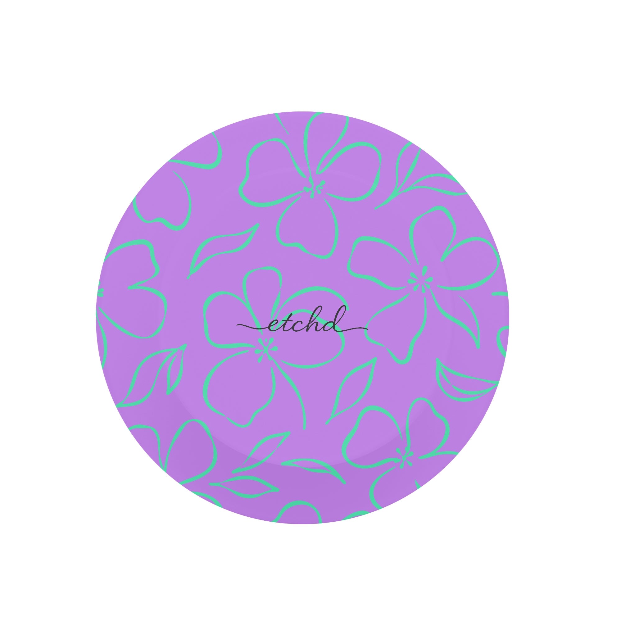 Lilac & Hypermint Floral Phone Grip And Stand by etchd, view 2
