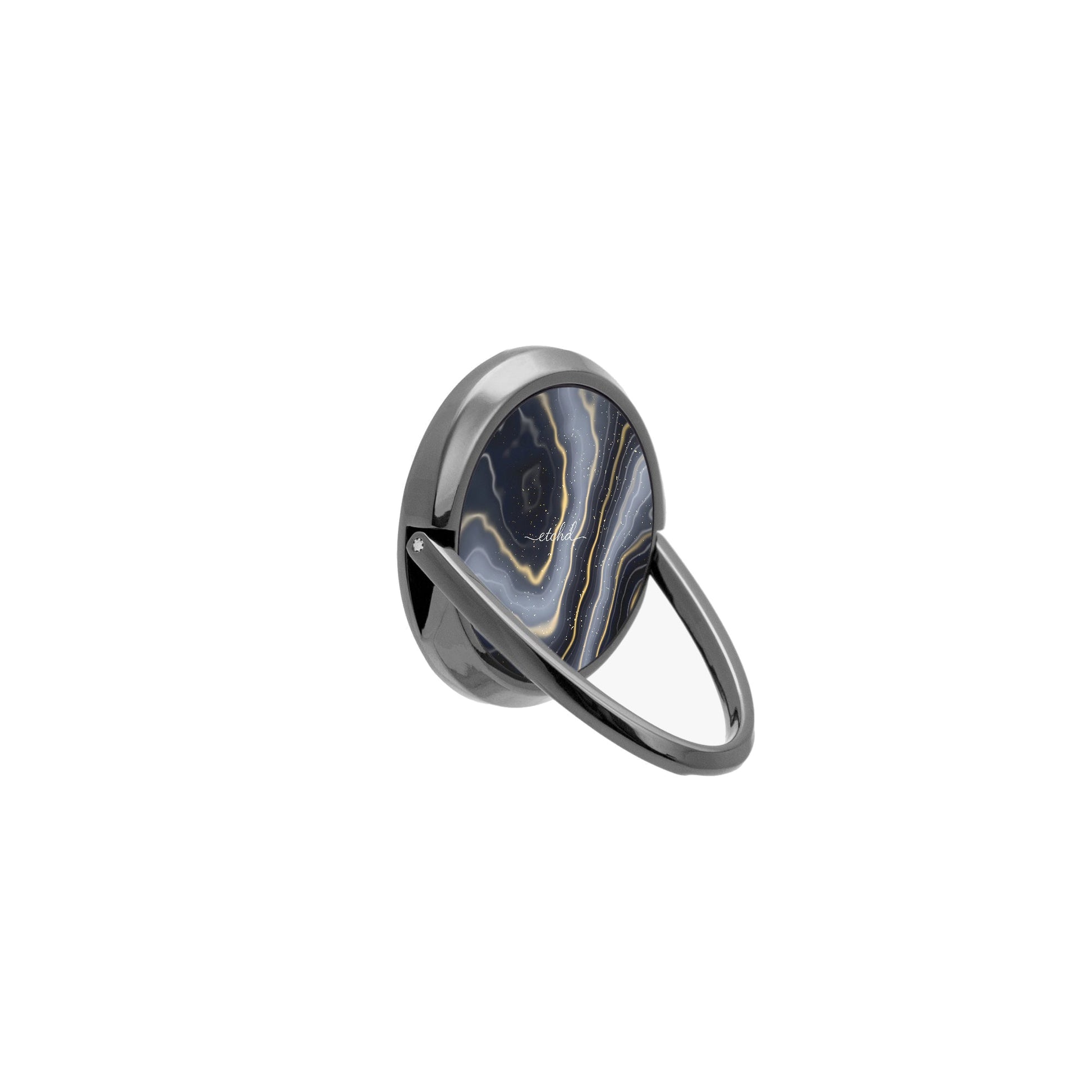 Obsidian Gold Phone Ring Holder by etchd, view 8