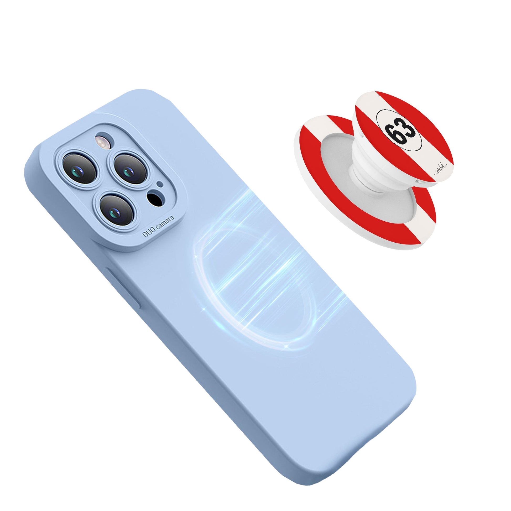 Monza Red Phone Grip And Stand by etchd, view 8
