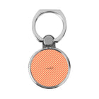Coral & Peach Striped Diagonal Classic Ring Holder