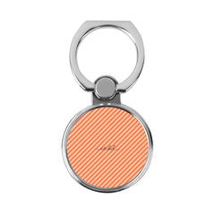 Coral & Peach Striped Diagonal Classic Ring Holder by etchd